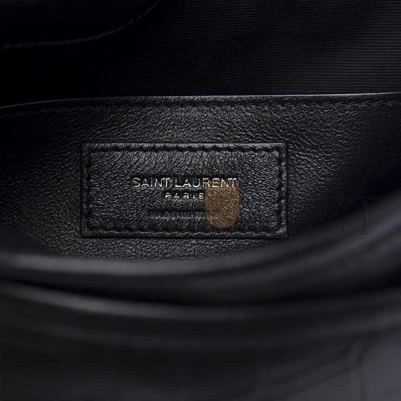 Y*L niki baby chain bag in calfskin crocodile embossed 633160 (21*16*7.5cm)